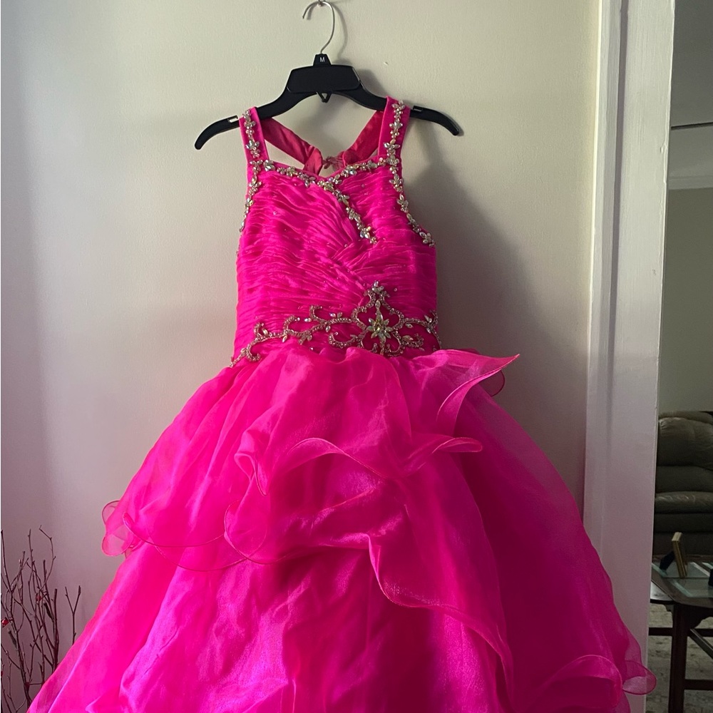 Ritzee Girls size 10 pageant dress pink